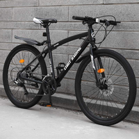 Vélo VTT 21 Vitesses en Gros avec Cadre en Acier Carbone, Freins à Disque, 24/26 Pouces, Vélo Tout Terrain Haute Configuration, Pédales Ordinaires