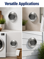 Grille d'aération moderne en acier inoxydable résistante aux intempéries, pour applications extérieures de climatisation – Vente chaude