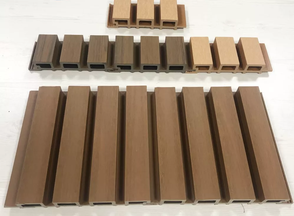 Waterproof Outdoor WPC Fluted Panel Outdoor Plastic Composite Exterior