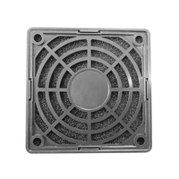 Lot de 4 grilles de protection anti-poussière pour ventilateur DC 60x60mm, filtre en plastique argent/noir, accessoires pour ventilateur de refroidissement 6cm, avec vis
