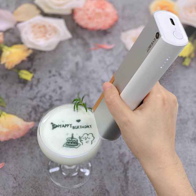 2026 New Innovative Product EVEBOT PrintPen Edible Food Printer Portable Handheld Personalized Macarons Coffee Printing Machine