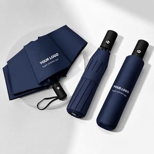 Parapluie d'affaires pliable en 3 sections, anti-UV, automatique, résistant à la pluie et au vent, avec impression de logo, parapluies promotionnels personnalisés - Product Image 1