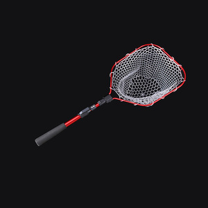 OEM ODM 31*39cm 1/2/3 secciones Red de aterrizaje plegable Varilla de aleación de Al de alta resistencia Malla de silicona sin enganches Red de aterrizaje de red de pesca - Product Image 6
