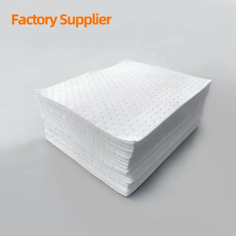 100 melt blown polypropylene dimpled oil spill dimpled oil fuel absorbent pad for spill containment