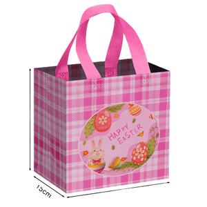 Bolsas de Supermercado Reutilizables de Gran Capacidad, Recicladas, Metalizadas, Laminadas en Oro Rosa, No Tejidas, para Publicidad de Alimentos - Product Image 1
