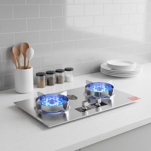 Cuisinière à <span class=keywords><strong>gaz</strong></span> moderne à <span class=keywords><strong>2</strong></span> brûleurs en acier inoxydable, cuisinière à <span class=keywords><strong>gaz</strong></span> de table portable, brûleurs à <span class=keywords><strong>gaz</strong></span> pour le <span class=keywords><strong>camping</strong></span> en plein air, pique-nique - Product Image 6