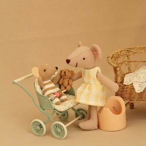 <span class=keywords><strong>Passeggino</strong></span> artificiale in miniatura 1:12 adatto per la casa delle bambole Bjd Ob11, arredamento e decorazioni per la casa - Product Image 4