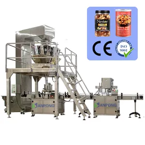 Guangzhou fabrika fiyat otomatik şekerleme badem antepfıstıkları cam şişe dolum makinesi
