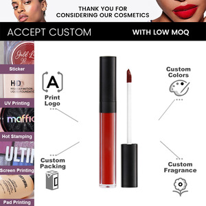 Nhãn Hiệu Riêng Không Dính Cup OEM/ODM Lâu Dài Không Thấm Nước Môi Bùn Khỏa Thân Nhung <span class=keywords><strong>Matte</strong></span> Vegan Son Môi Lỏng Biểu Tượng Tùy Chỉnh - Product Image 4