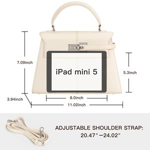 Bolso de mano con asa superior para mujer con correa de hombro ajustable Bolso cruzado de moda Esenciales diarios - Product Image 2
