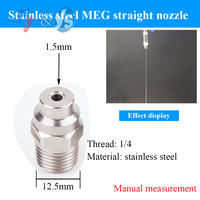 Buse à colonne liquide MEG en acier inoxydable de qualité supérieure, jet concentré, détartrage industriel, agriculture, tête de lavage à fort impact