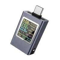 HDC-085C DC 4.5-50V 12A Voltmeter Tampilan Digital Multifungsi Pengukur Tegangan DC Pengukur Daya Pengujian Pengisian Daya Ponsel Tipe-c
