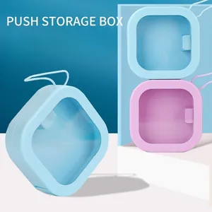 Hair <strong>Tie</strong> Organizer Qtip Dispenser Bathroom <strong>Storage</strong> Organization Cotton Swab Holder Kids Hair Accessory <strong>Box</strong> - Product Image 1