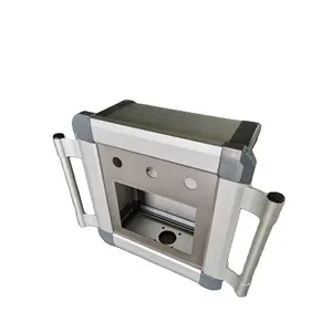Kotak kontrol kantilever abu-abu Perak langsung dari pabrik aluminium teranodisasi lengan kendali sesterm untuk peralatan mesin