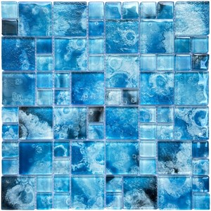 Piastrelle a Mosaico in Vetro Quadrate Personalizzate per Piscine, Mosaico in Vetro per Progetti di Piscine - Product Image 3