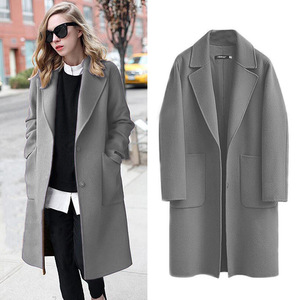 Liu <span class=keywords><strong>Ming</strong></span> 2025 colección Otoño Invierno mujer último abrigo de lana de doble cara suelto ropa de calle moda algodón relleno largo - Product Image 3