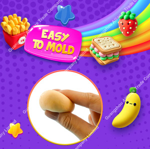 Jouet anti-stress à étirer en argile à séchage à l'air souple, modèle gâteau, burger, crème glacée, sucette, pour jeu d'imitation de cuisine - Product Image 3