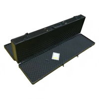 Étui de transport rigide et portable avec mousse alvéolée et serrure pour outils, robuste, long, en aluminium, pour armes à feu, personnalisable