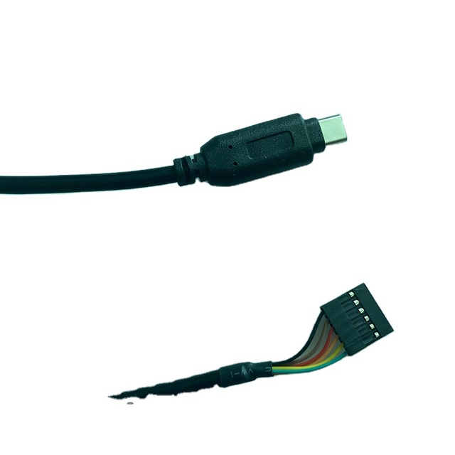 High Quality 2026 New OEM USB Type C TTL 6-Pin Serial Converter Cable Braid Shielding PVC Material Computer Use Data Transfer CE