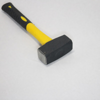 Marteau de maçonnerie personnalisable en acier à haute teneur en carbone de 280 mm, manche recouvert de plastique, outil manuel de construction pour la pose de briques