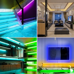 <b>LED</b> Strip Light | Flexible Cuttable | DC 12V | IP20 Waterproof | RGB Color Changing | Remote Control | Dimmable | Home Decor | - Product Image 6