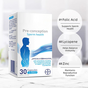 Chất lượng cao nam chuẩn bị mang thai nam khả năng sinh sản viên nang Axit Folic + Lycopene viên nang thực vật chiết xuất chiết xuất thảo dược - Product Image 5