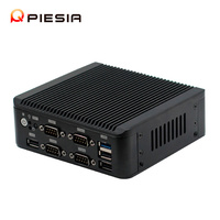 Celeron J1900 Client mince Mini PC Dual Lan 4 COM 6 * USB DDR3 8GB Ram Quad Core VGA X86 Linux Bureau industriel Nano Mini Pc