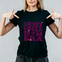 Transfert thermocollant personnalisé Bling pour T-shirt, motif Maman de la Cheerleading avec strass