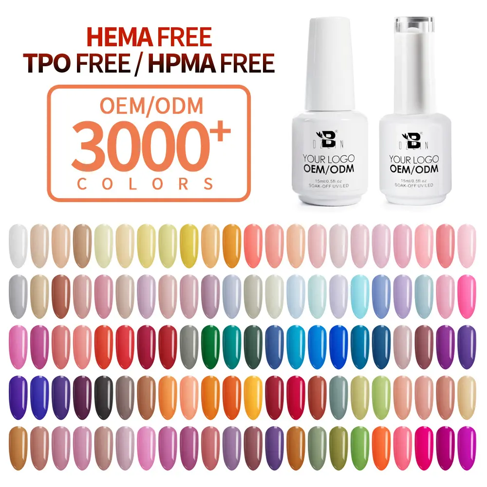 BOZLIN 15ml 3000 Cores Não Tóxico Semi Permanente Soak Off UV Verniz Gel Esmalte para Manicure DIY