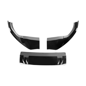 Spaccalegna paraurti anteriore nero Gloss 3 pz per <span class=keywords><strong>Audi</strong></span> Q8 SQ8 <span class=keywords><strong>S</strong></span> <span class=keywords><strong>Line</strong></span> <span class=keywords><strong>2018</strong></span>-2022 Q8 SQ8 SQ8 - Product Image 5