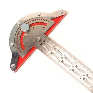 Règle d'angle pour menuisiers en acier inoxydable de 12 pouces, outil de mesure pour la menuiserie - Product Image 3