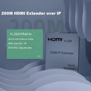 1080P 200M H.264 <span class=keywords><strong>HDMI</strong></span> Matrix Sobre Extensor IP Sobre Cat5e <span class=keywords><strong>Cat6</strong></span> Rede com Controle IR Suporte <span class=keywords><strong>HDMI</strong></span> Loop Out - Product Image 2