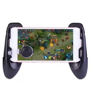 Pegangan pengontrol Game dengan Joystick/pemicu tombol api L1R1 untuk Gamepad ponsel