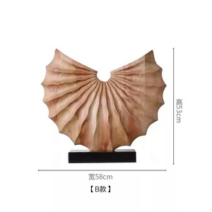 Medaglia in Legno Incisa Personalizzata Ispirata alla Scultura Astratta Moderna, Decorazione per Ingresso, Hall di Hotel, Showroom, Ufficio Immobiliare <span class=keywords><strong>RUYA</strong></span> - Product Image 3