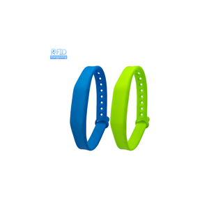 Biểu tượng tùy chỉnh mã QR <span class=keywords><strong>NFC</strong></span> Silicone có thể điều chỉnh vòng đeo tay 13.56MHz RFID Silicone dây đeo cổ tay - Product Image 2