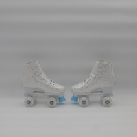 Patins à roulettes lumineux de style rétro pour femmes-Patins à roues LED classiques pour femmes-Patinage artistique extérieur et intérieur