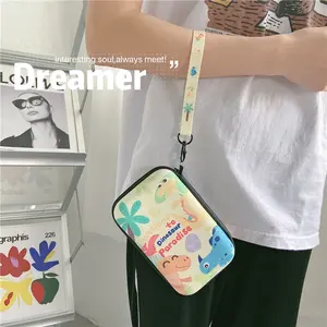 Bolsa de almacenamiento de viaje con cremallera de dibujos animados para <span class=keywords><strong>Airpods</strong></span> <span class=keywords><strong>Pro</strong></span> auriculares banco de energía Disco Duro <span class=keywords><strong>Cable</strong></span> de carga USB funda monedero Accesorios - Product Image 3