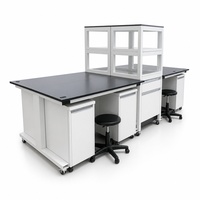 Ensemble de mobilier de laboratoire professionnel, poste de travail modulaire avec tiroirs mobiles pour la recherche médicale