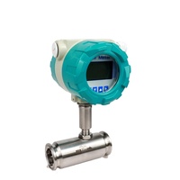 Sensor de Caudalímetro de Turbina de Acero Inoxidable de Alta Precisión (0.5%) con Conexión Abrazadera, Salida de Pulso Digital, para Líquidos y Agua, 4-20mA RS485