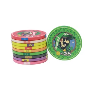 Tùy chỉnh in mô hình Super Mario gốm Poker Chip set mẫu miễn phí sòng bạc theo chủ đề chip cờ Bạc Trò chơi thẻ - Product Image 6