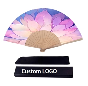 Abanicos de Mano Plegables de Bambú Baratos QM con Logotipo Personalizado para Fiestas en la Playa, Bodas y Eventos Coloridos - Product Image 6