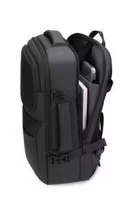 Large Capacity Durable Waterproof PU Laptop <b>Backpack</b> with Anti-Theft Feature Casual & Business Outdoor Travel Bag Leisure Design - Product Image 5