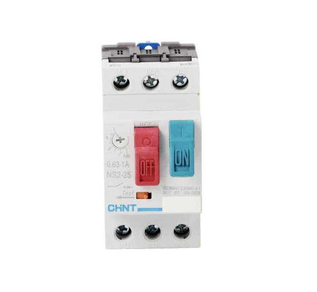HKF1-11 1.6~2.5A Motor Protection Circuit Breaker 250V AC IP20 1NO+1NC Screw Terminal Overload/Short-Circuit/Phase Loss