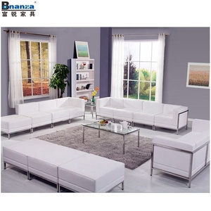 <span class=keywords><strong>Bonanza</strong></span>-Conjunto de sofás de cuero blanco, moderno y cómodo, hecho en China - Product Image 1