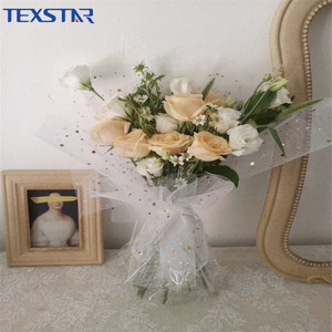 Polyester Trang Trí Deco Lưới Lưới Vải Cuộn Cho Hoa Gói - Product Image 6