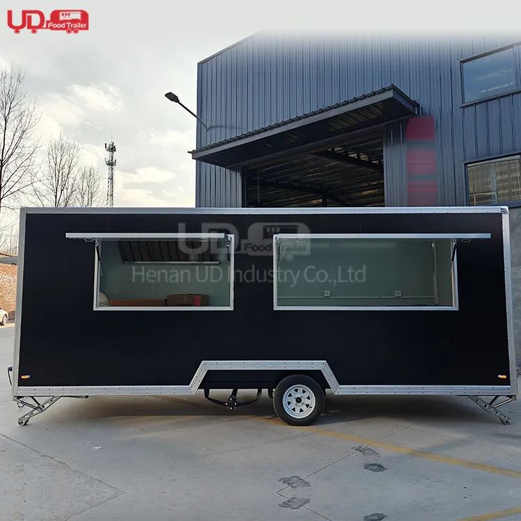 2024 American Popular Street Outdoor Fast Food Carts Crepe Food Truck With Snack Mobile Kitchen Cooking Equipments Price