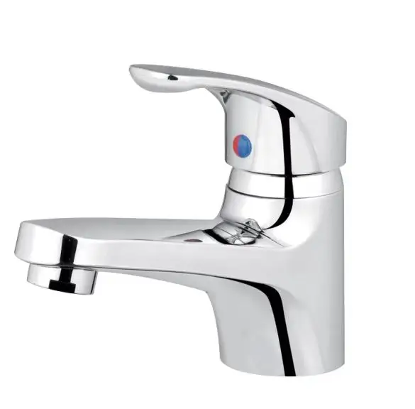 Sanipro factory supply cheap chrome single handle plastic faucet bathroom water tap basin faucet ABS plastic basin tap