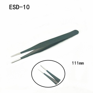 ESD Tweezers Set Stainless Steel 11.5cm Antistatic Industrial Electronic Repair <b>Tools</b> - Product Image 2