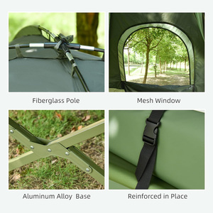 <span class=keywords><strong>Lit</strong></span> <span class=keywords><strong>de</strong></span> camping pliant multifonctionnel personnalisé, <span class=keywords><strong>lit</strong></span> <span class=keywords><strong>de</strong></span> camping portable vert pour la randonnée, les pique-niques, les voyages, le camping sur le sol, la marche - Product Image 4