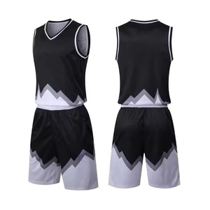 Uniformes de basket-ball en polyester de qualité supérieure, sur mesure, style Wembley, col en V, manches longues élastiques, vente en gros - Product Image 1